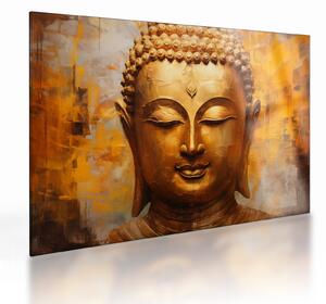Skleněný obraz - Buddha, olejomalba (70x50 cm)