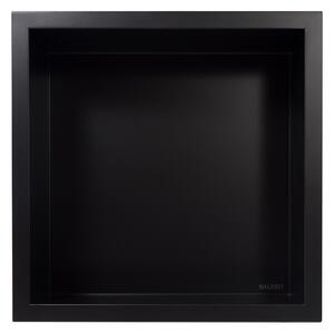 Balneo Wall-Box One Black zápustná polička 30 cm OB-BL1