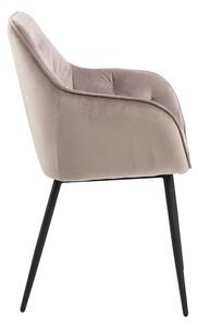 Designové židle Alarik popelavá růžová