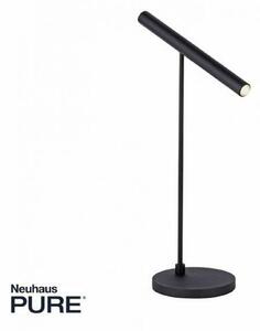 PAUL NEUHAUS PURE TITUA LED stolní lampa černá, stmívatelná, nastavitelná 3000K