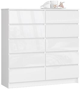 Ak furniture Komoda Kuba 120 cm bílá lesklá