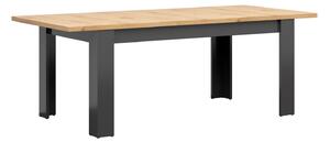 Jídelní stůl BRW Hesen STO/7/16 (pro 6 až 8 osob) (grafit + dub artisan). 1062515