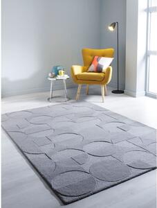Šedý vlněný koberec Flair Rugs Gigi, 160 x 230 cm