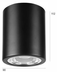 LED Bodové svítidlo TACO 1xE27/15W/230V černá