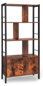 REGÁL NA DOKUMENTY, hnědá, černá, 74/154,5/30 cm Boxxx, Online Only