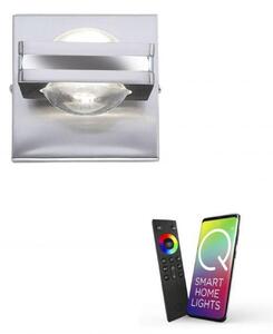 PAUL NEUHAUS Q-FISHEYE, LED nástěnné svítidlo, Smart-Home RGB+3000K PN 9115-55