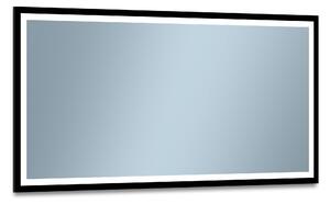 Venti Luxled zrcadlo 120x60 cm obdélníkový s osvětlením černá 5907459662733