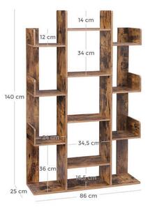 REGÁL, hnědá, 86/140/25 cm Boxxx - Online Only regály & police, Online Only