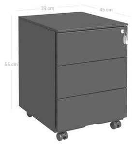 POJÍZDNÝ KONTEJNER, 39/55/45 cm Boxxx - Online Only kancelářský nábytek, Online Only