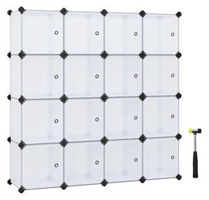 KOMBINACE REGÁLŮ, bílá, železo, 153/153/31 cm Boxxx, Online Only