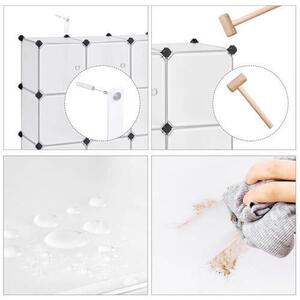 KOMBINACE REGÁLŮ, bílá, železo, 93/123/31 cm Boxxx - Stohovatelné boxy, Online Only