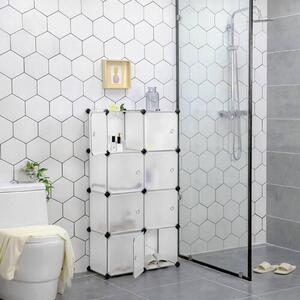 KOMBINACE REGÁLŮ, bílá, železo, 93/123/31 cm Boxxx - Stohovatelné boxy, Online Only