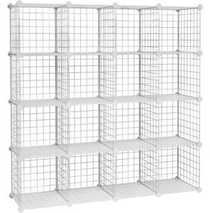 KOMBINACE REGÁLŮ, bílá, železo, 123/123/31 cm Boxxx, Online Only