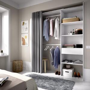 Šatní skříň otevřená Suit white extra large
