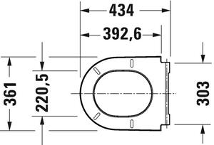 Duravit D-Neo záchodové prkénko pomalé sklápění bílá 0021690000