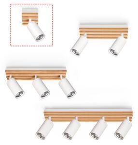 Brilagi - Bodové svítidlo SELE WOOD ACOUSTIC 1xGU10/30W/230V bílá/dřevo