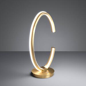 Stars of Light LED stolní lampa Bogado, zlatá, 45 cm, stmívatelné, stmívatelný, Mosaz / zlato, Obývací pokoj / jídelna, kov, Moderní