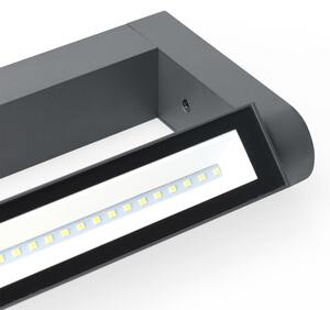 Brilagi -LED Venkovní nástěnné svítidlo SALERNO LED/12W/230V 35,5 cm antrac IP65