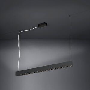 Stars of Light Závěsné světlo LED Termini, černá, 107 cm, kov, stmívatelný, Černá, Obývací pokoj / jídelna, kov, Moderní