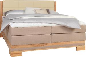 POSTEL BOXSPRING, 180/200 cm, barvy buku, béžová Linea Natura - Manželské postele
