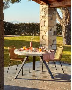 Zahradní jídelní stůl s terrazzo deskou Kave Home Shanelle, ⌀ 120 cm