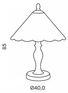 Brilagi - Tiffany vitrážová stolní lampa FOLIA 1xE27/60W/230V