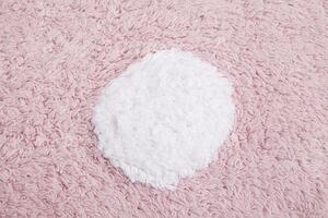 Ručně tkaný kusový koberec Polka Dots Pink-White