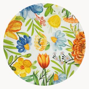 Sada porcelánových talířů na pizzu Blooming, 6 dílů