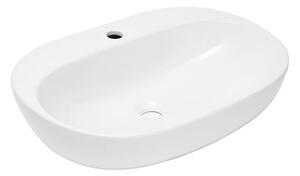 Umyvadlo na desku, závěsné SAT Infinitio 60x40,5 cm otvor pro baterii uprostřed SATINF60402