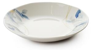 Jídelní sada 24 ks bílá/modrá/porcelán