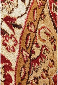 JUTEX Kusový koberec Metal 0516A ovál tm. červená BARVA: Červená, ROZMĚR: 190x270 cm ovál