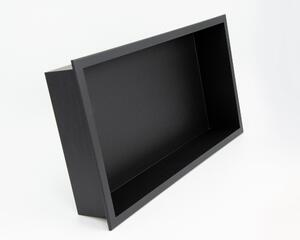 Balneo Wall-Box One Black zápustná polička 60 cm OB-BL3