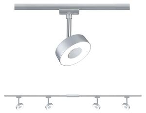 P 96895 URail LED lištový spot Circle základní sada 4x5,3W 2700K 230V matný chrom/chrom - PAULMANN
