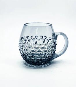 Sklárna Častolovice - Půllitr 0,5l - Hobnail - Ananas - světlý modrý kouř