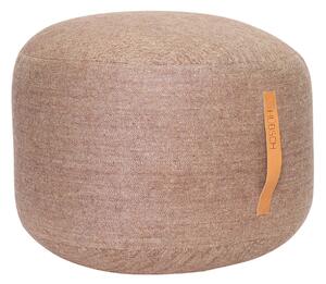Hübsch Hnědý vlněný puf Herringbone 50 cm