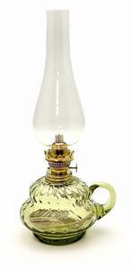 Sklárna Častolovice - Petrolejová lampa Anna - Káro - lesní zelená