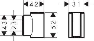 Hansgrohe Porter Fine - Držák ruční sprchy, chrom 28885000