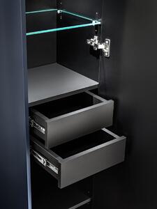 Vysoká skříňka do koupelny SANTA FE Blue 80-01