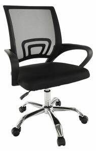 Kancelářská židle, síťovina černá / černá, DEX 2 NEW