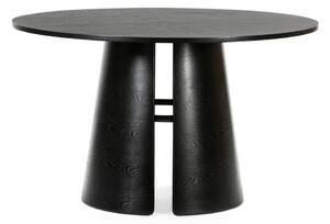 Černý kulatý jídelní stůl Teulat Cep, ø 137 cm