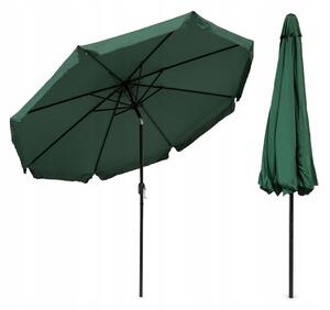 Klasický slunečník MultiGarden zelený 300 x 250 cm