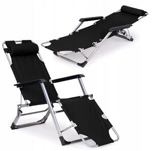 Zahradní lehátko MultiGarden ZRL010F BLACK černé