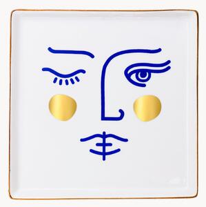 Porcelánový dekorativní tác Janus Goddess