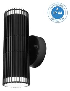 Venkovní nástěnné bodové svítidlo LANTHEA 2xGU10/11W/230V IP44 černá
