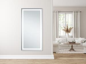 Venti Willa zrcadlo 120x60 cm obdélníkový s osvětlením stříbrná 5907722357984