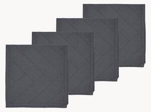 Sada bavlněných ubrousků Tiles Damask, 4 díly