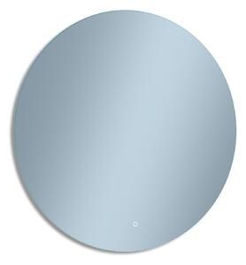Venti Koło Led zrcadlo 80x80 cm kulatý s osvětlením stříbrná 5907459662283