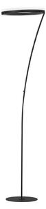 FISCHER & HONSEL LED stojací lampa Sirko, pískově černá, výška 177 cm, kov,, stmívatelný, Černá, Obývací pokoj / jídelna, kov, Moderní