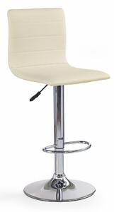 Halmar Barová židle H-21, krémová / chrom
