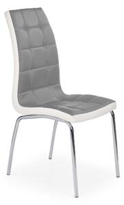 Jídelní židle K186 šedá/bílá
